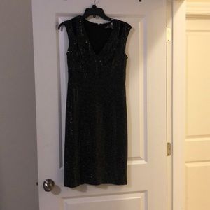 Black shimmer dress